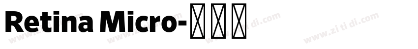 Retina Micro字体转换
